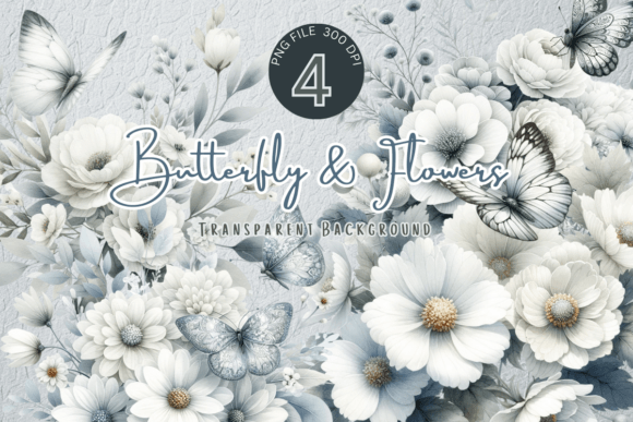 Download White Flora Watercolor Flowers - White Collection