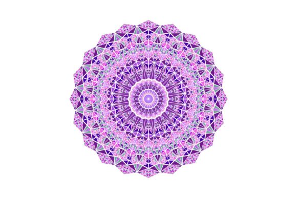 Download Round Ornate Triangle Mosaic Mandala - Premium Resources